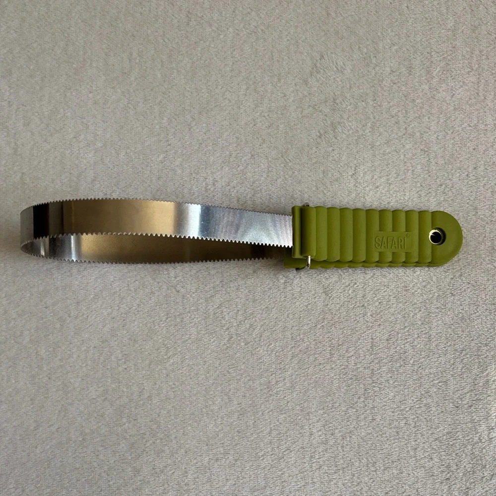 Green and Silver Dog Brush